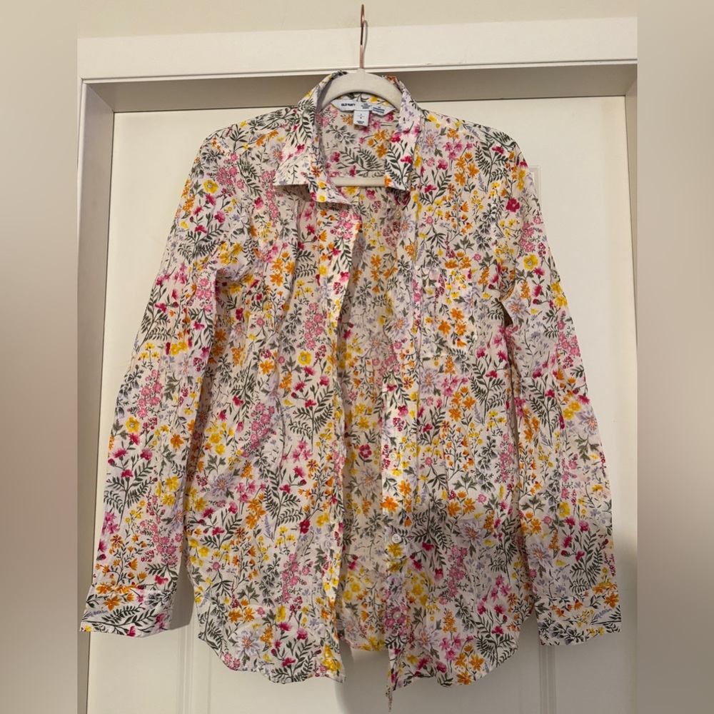 NWT floral cotton shirt
